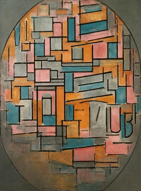Composition In Oval With… od Piet Mondrian