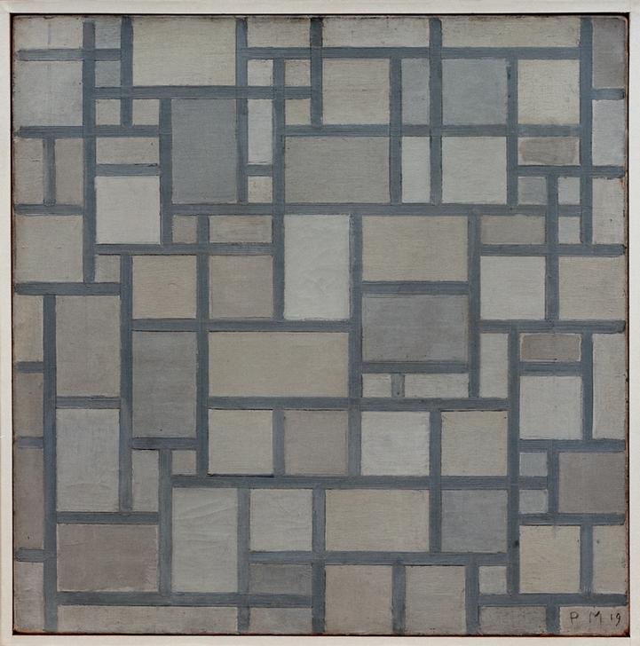 Composition With Lattice od Piet Mondrian