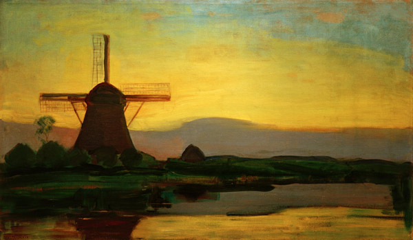 Oostzijd Mill In The Evening od Piet Mondrian