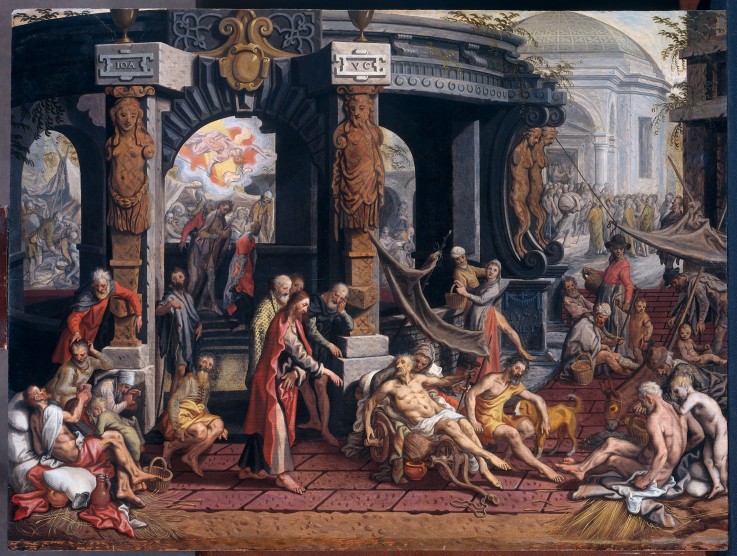 The Miracle at the Pool of Bethesda od Pieter Aertsen