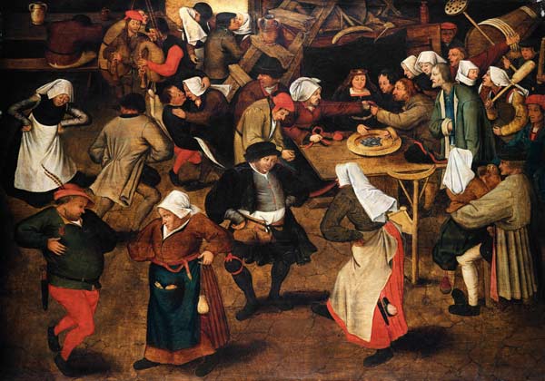 The Indoor Wedding Dance od Pieter Brueghel d. Ä.