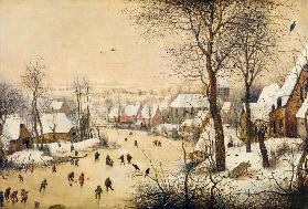 Winter Landscape with Skaters and a Bird Trap