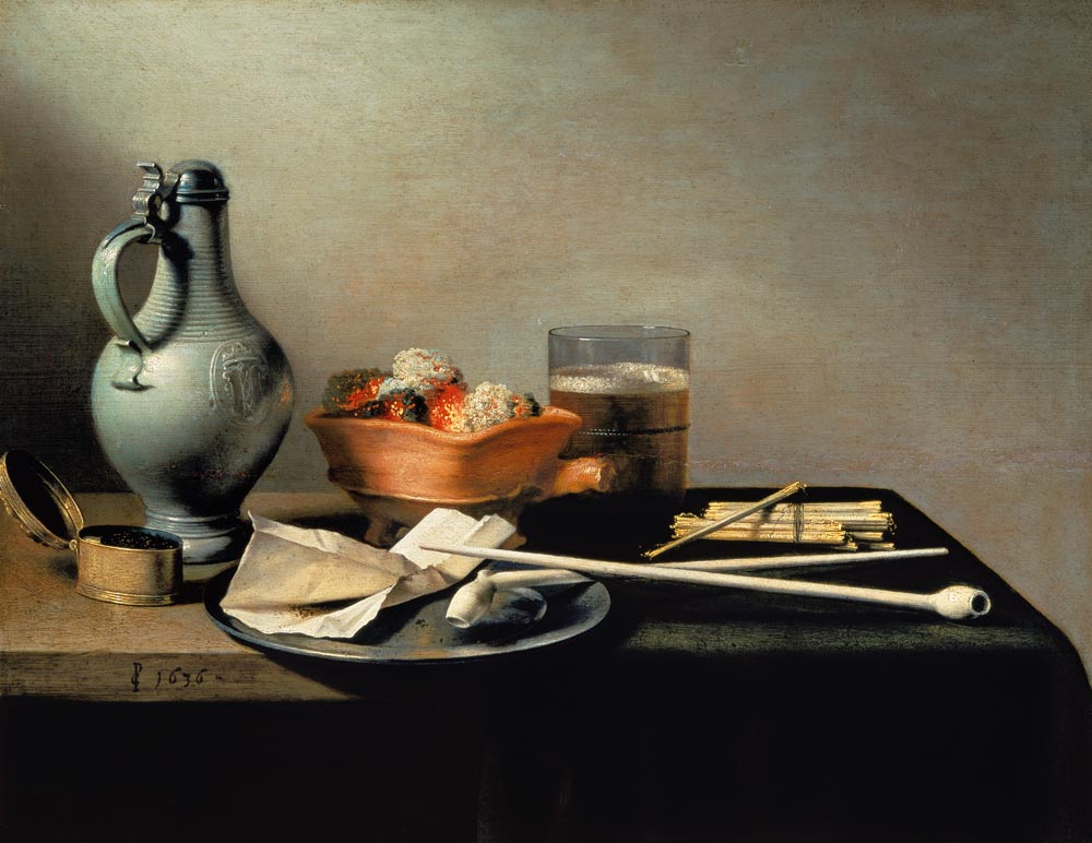 Still Life with Clay Pipes od Pieter Claesz