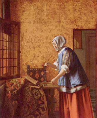 The Goldwägerin od Pieter de Hooch