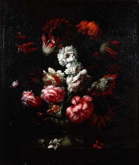 Still life of flowers in an urn (pair of 78177) od Pieter Hardime