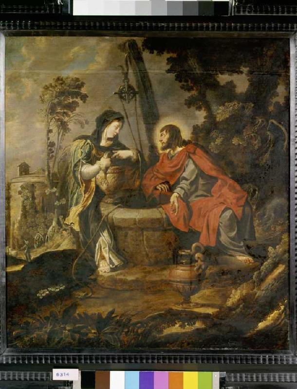 Christ and the Samariterin od Pieter, Pietersz Lastman