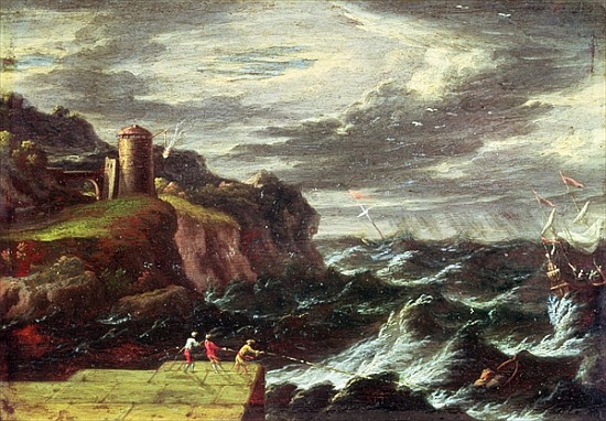 St. Paul arriving at Malta od Pieter the Younger (known as Tempesta) Mulier