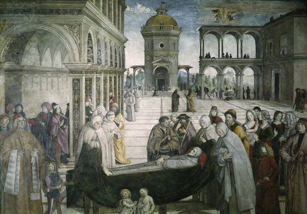 Pinturicchio, Begräbnis Hl.Bernhardin od Pinturicchio