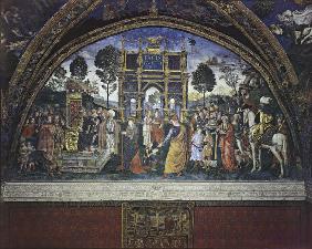 Pinturicchio, Disputation Catherine o.Al