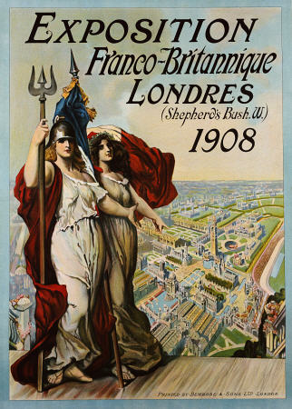 Exposition Franco-Britannique, Londres, (Shepherd''s Bush) 1908 od Plakatkunst