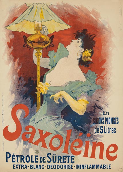 Poster advertising 'Saxoleine Safety Lamp Oil' od Plakatkunst