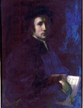 Portrait of the Musician Francesco dell'Ajolle