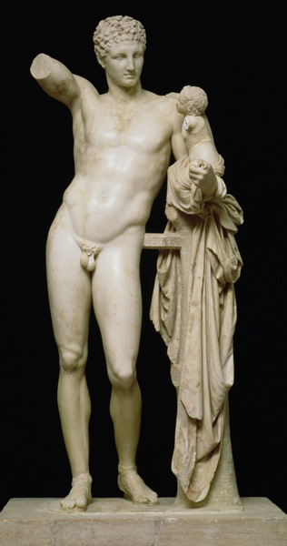 Statue of Hermes and the Infant Dionysus od Praxiteles