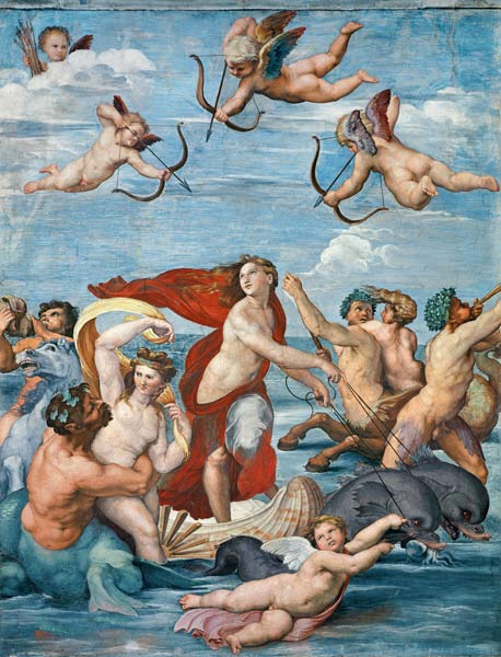 The triumph of the Galatea od (Raffael) Raffaello Santi