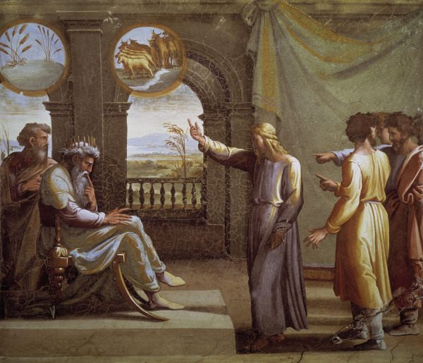 Raphael/Joseph a.Pharaoh s dreams/c.1515 od (Raffael) Raffaello Santi