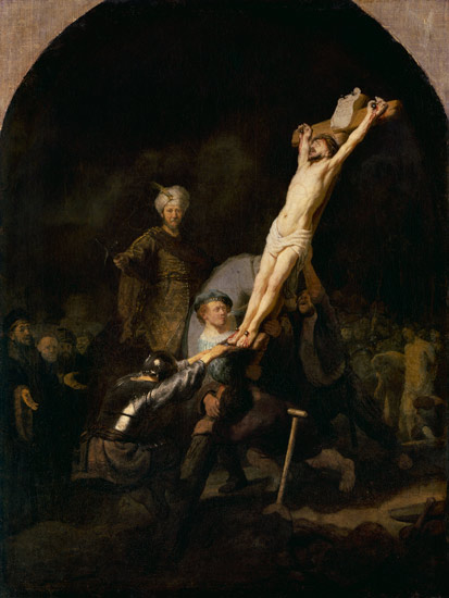 The cross raising od Rembrandt van Rijn