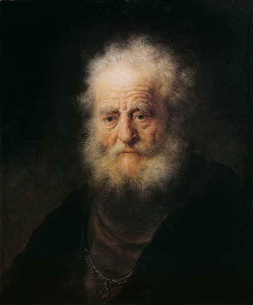 Head of an old man (Study) od Rembrandt van Rijn