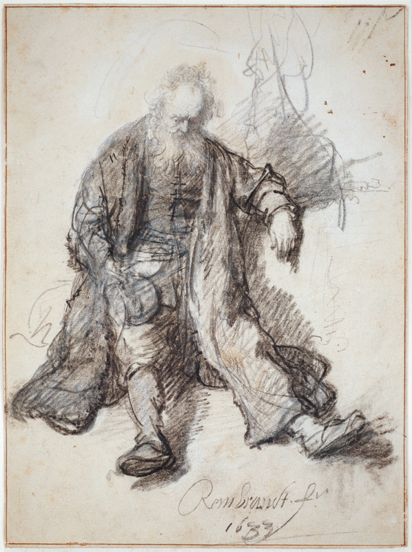 Der trunkene Lot od Rembrandt van Rijn