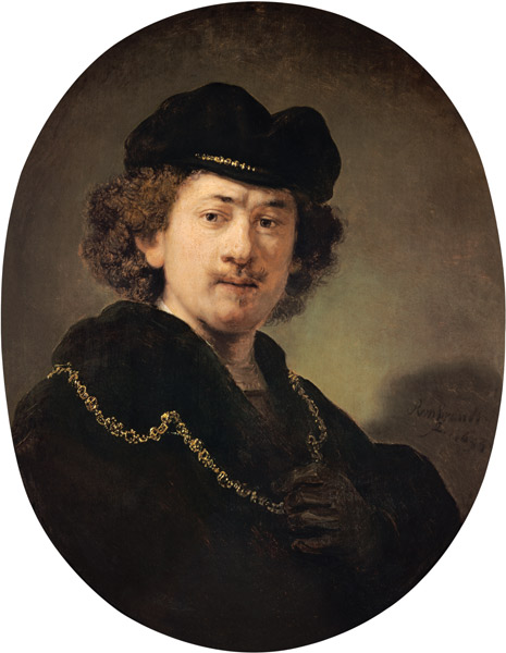 Self-portrait with the golden chain od Rembrandt van Rijn