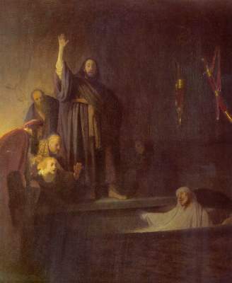Auferweckung of the Lazarus od Rembrandt van Rijn