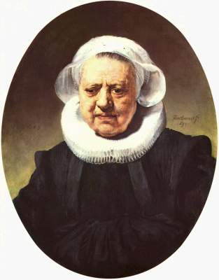 Portrait of a 83-year-old woman od Rembrandt van Rijn