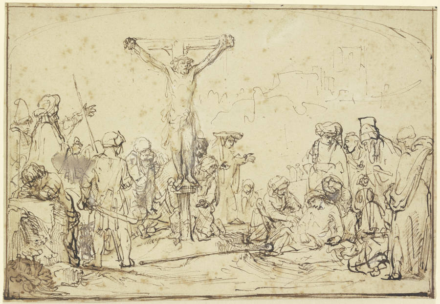 Kalvarienberg od Rembrandt van Rijn