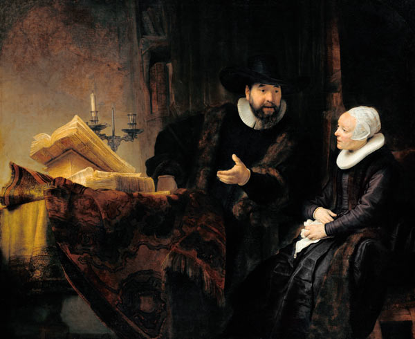 The Mennonite Preacher Anslo and his Wife od Rembrandt van Rijn