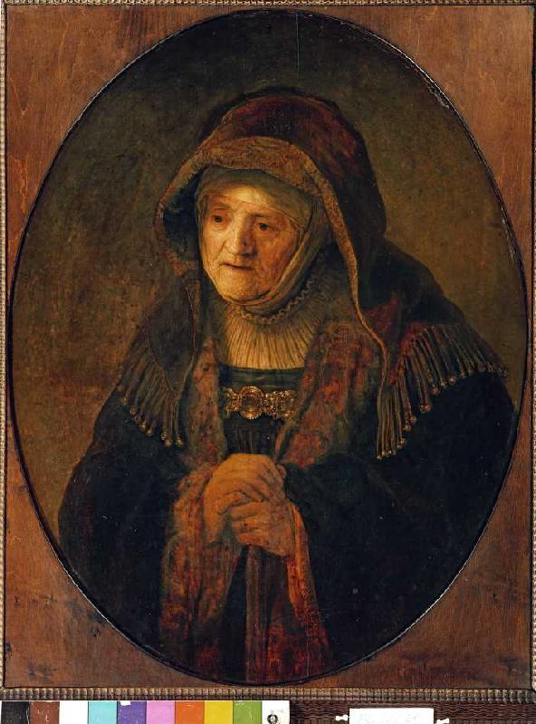 The mother of the artist as a prophet Hannah. od Rembrandt van Rijn