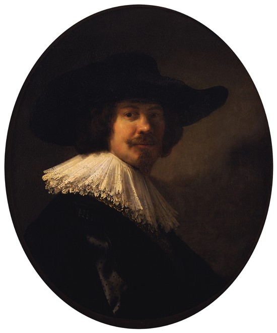 Portrait of a Man in a Broad-Brimmed Hat od Rembrandt van Rijn