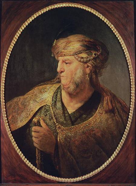 Portrait of a Man in Oriental Costume od Rembrandt van Rijn
