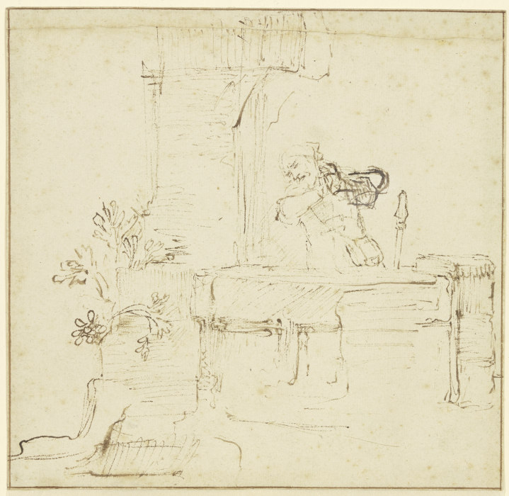 Ruben at the well od Rembrandt van Rijn