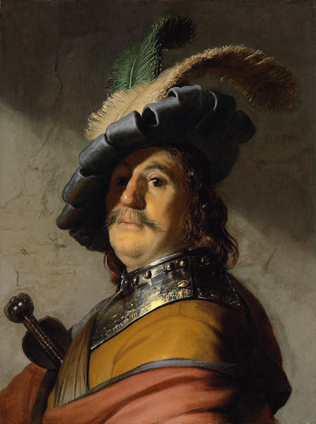 Rembrandt / Soldier od Rembrandt van Rijn