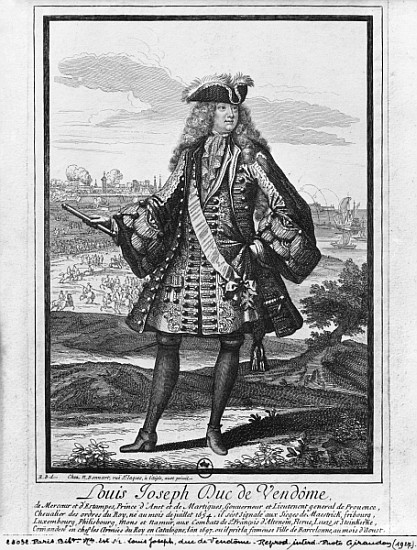 Louis Joseph de Bourbon, Duke of Vendome, known as ''The Great Vendome'' od Robert Bonnart