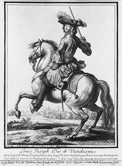 Louis Joseph de Bourbon, Duke of Vendome, known as ''The Great Vendome'' od Robert Bonnart