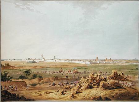 East View of Seringapatam on 15th May 1791, illustration from 'Twelve Views of Mysore, the Country o od Robert H. Colebrooke