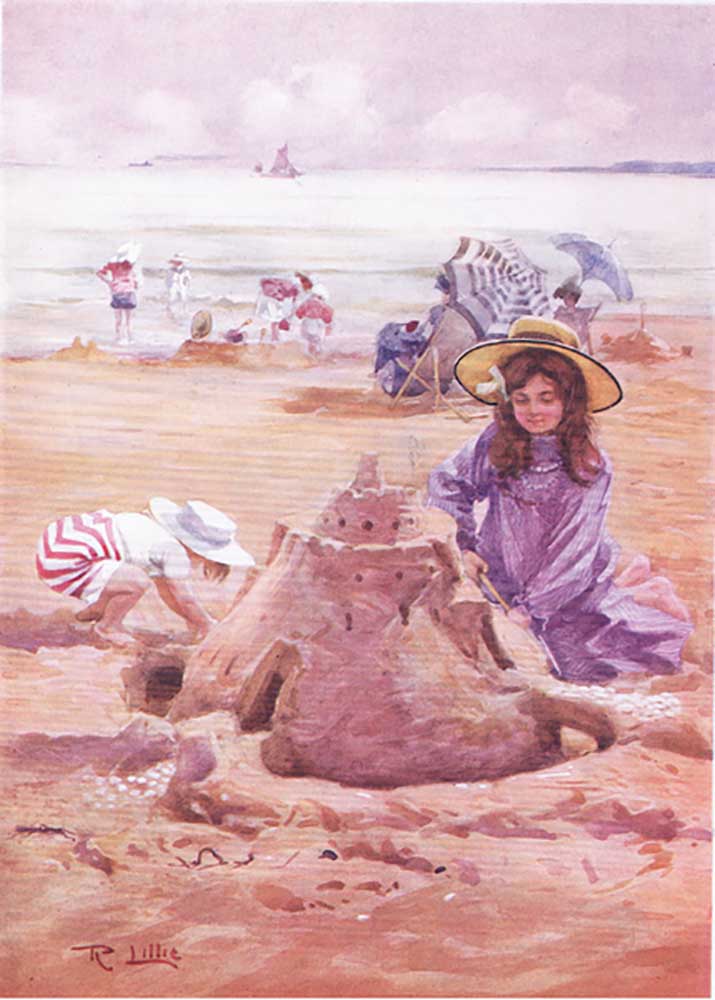 Building the sand castle od Robert Lillie