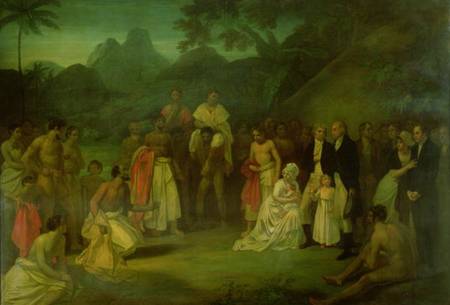 The Cession of Matavi by the High Priest of Tahiti od Robert Smirke