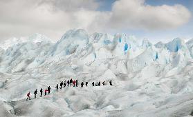 Hiking on Perito Moreno