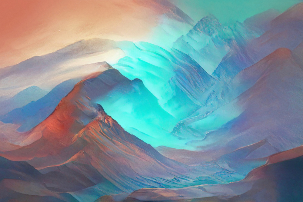 A Southwest mountain dreamscape od Robin Wechsler