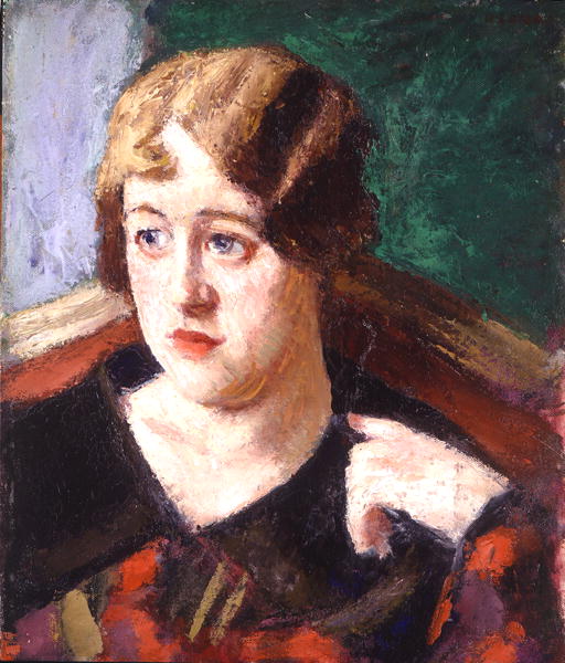 Head of an Irish Girl (oil on canvas)  od Roderic O'Conor