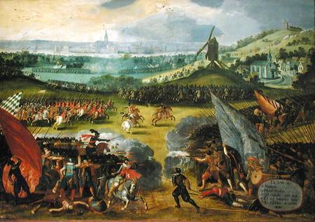 Battle of Nimegen (War against France 1556-1558) od Rodrigo of Holland