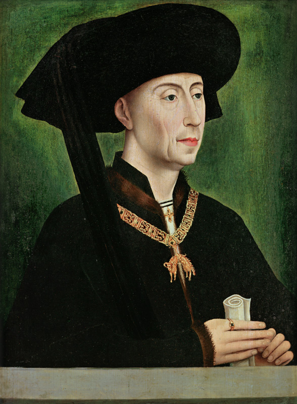 Portrait of Philippe le Bon (1396-1467) Duc de Bourgogne od Rogier van der Weyden