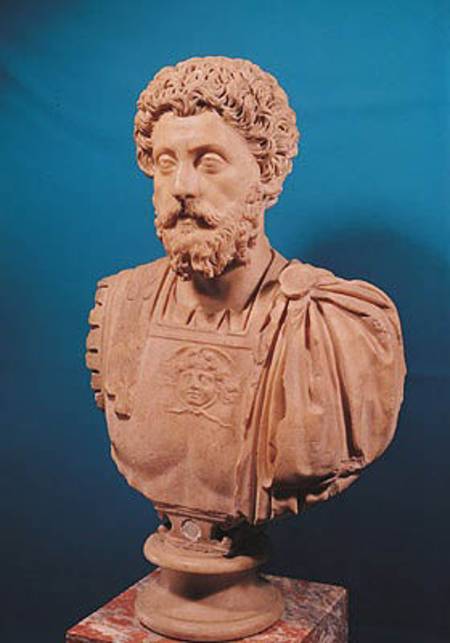 Bust of Marcus Aurelius (121-180) od Roman
