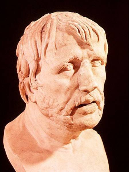 Bust of Seneca (4 BC-65 AD) od Roman