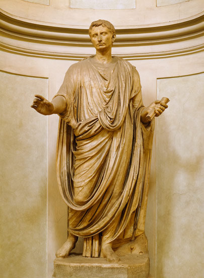 Emperor Augustus (63 BC-14 AD) od Roman