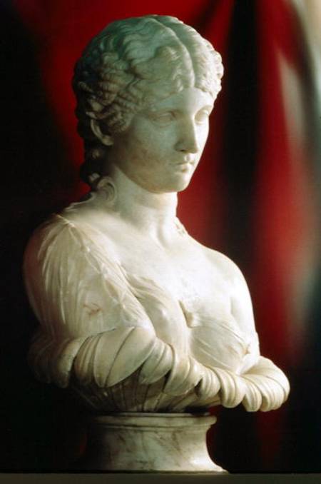 Portrait bust of daughter of MarcAntony as Clytie od Roman