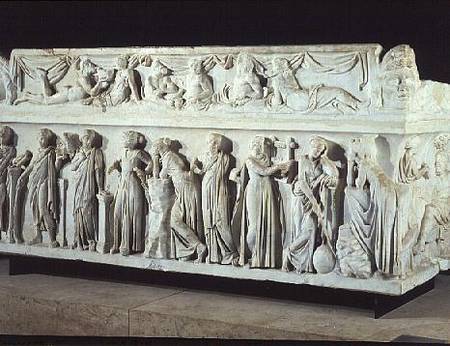 Sarcophagus with frieze of the Nine Muses od Roman