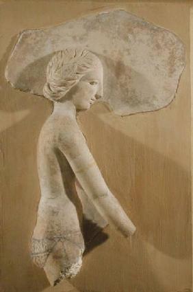 Relief depicting a woman in profile, from Tunisia