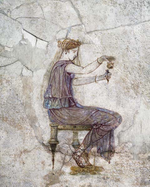 Woman Pouring Perfume into a Phial od Roman