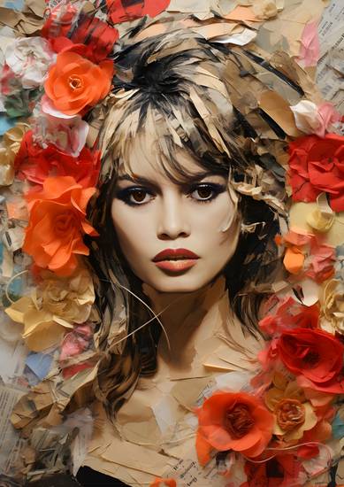 Brigitte Bardot Mixed Media